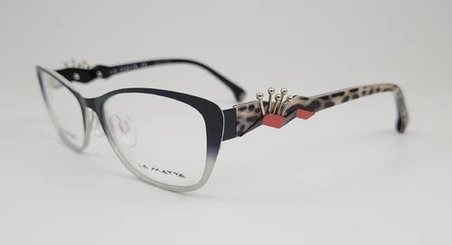 La Matta Eyeglasses NEW LM 3170 Color 1 Grey Fade Leopard Size 53 Cat Eye