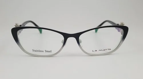 La Matta Eyeglasses NEW LM 3170 Color 1 Grey Fade Leopard Size 53 Cat Eye 2