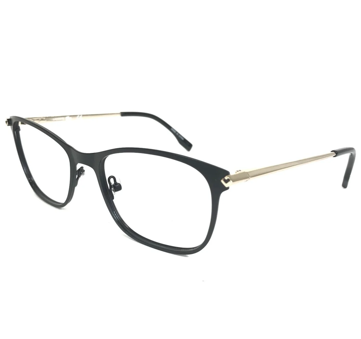 Lacoste Eyeglasses Frames L2276 001 Black Gold Cat Eye Full Rim 56-19-140