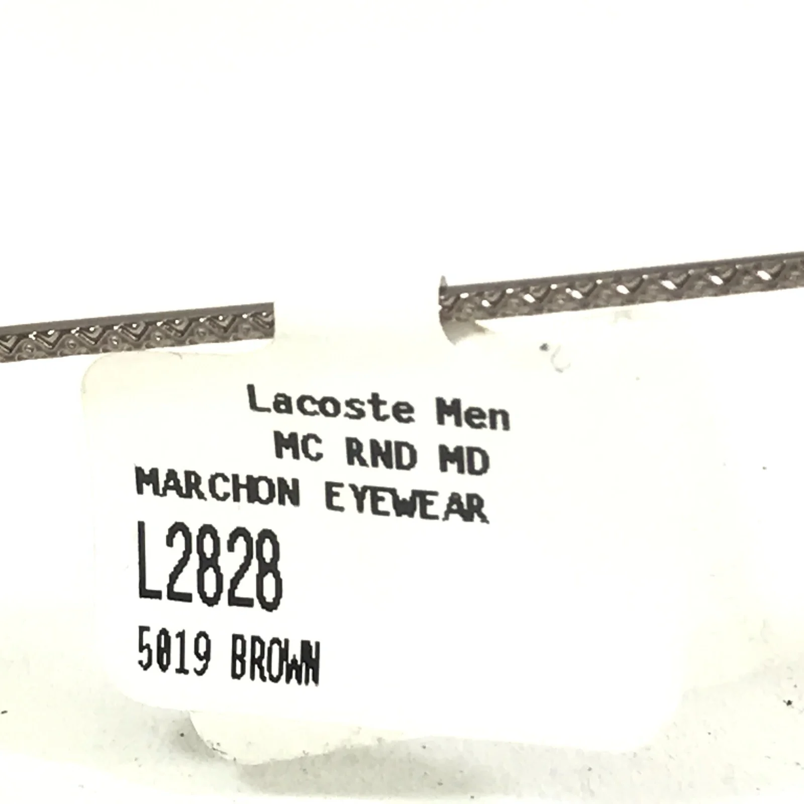 Lacoste Eyeglasses Frames L2828 210 Gray Horn Silver Square Full Rim 50-19-145 4