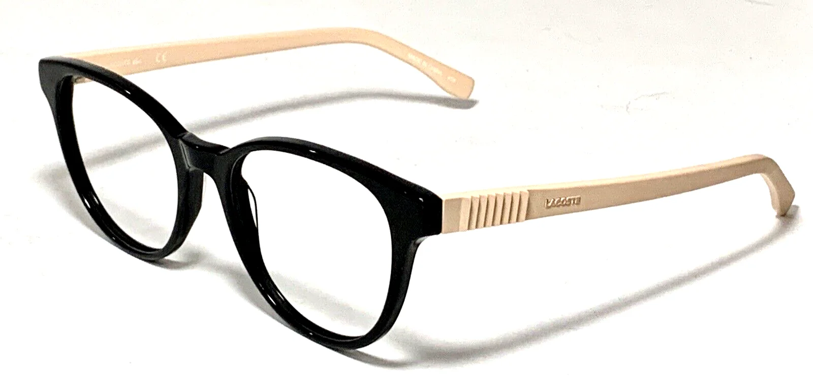 Lacoste Eyeglasses Frames L2839 001 Black Oval Panto Round Women