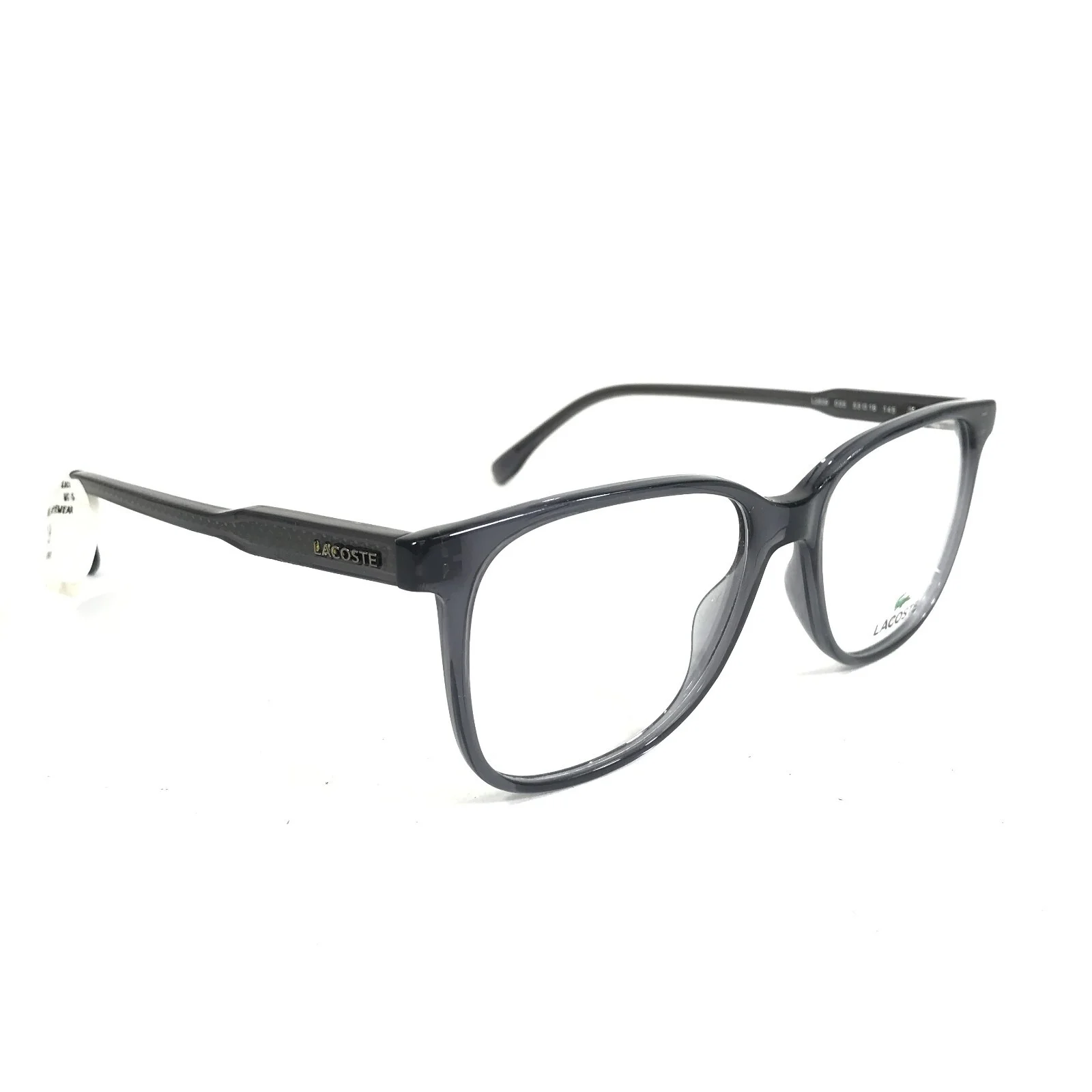 Lacoste Eyeglasses Frames L2839 035 Clear Grey Square Full Rim 53-16-145 2