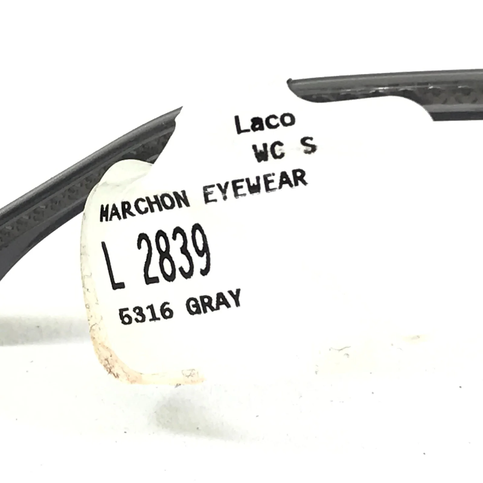 Lacoste Eyeglasses Frames L2839 035 Clear Grey Square Full Rim 53-16-145 4