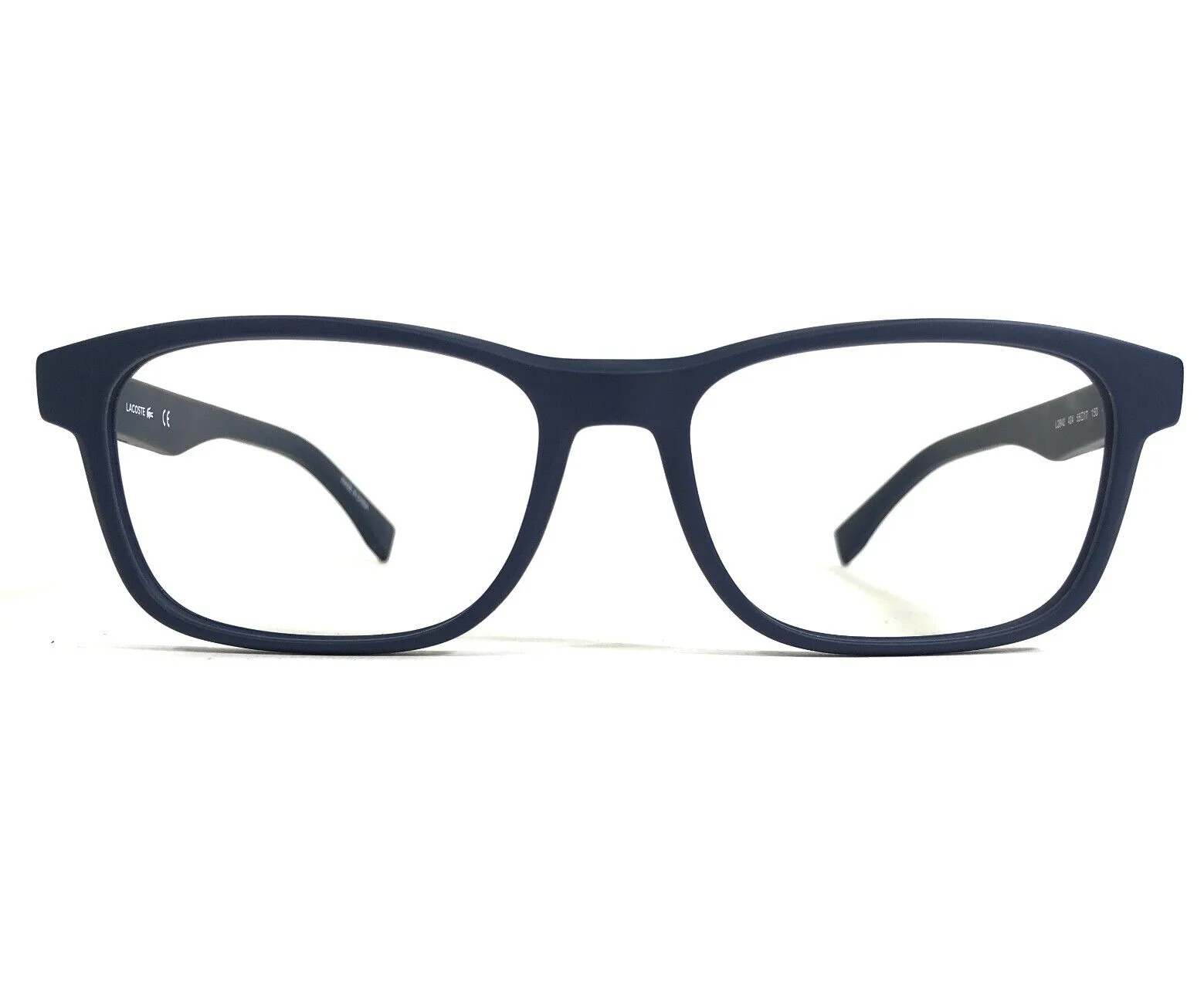 Lacoste Eyeglasses Frames L2842 424 Matte Blue Rectangular Full Rim 55-17-150 2