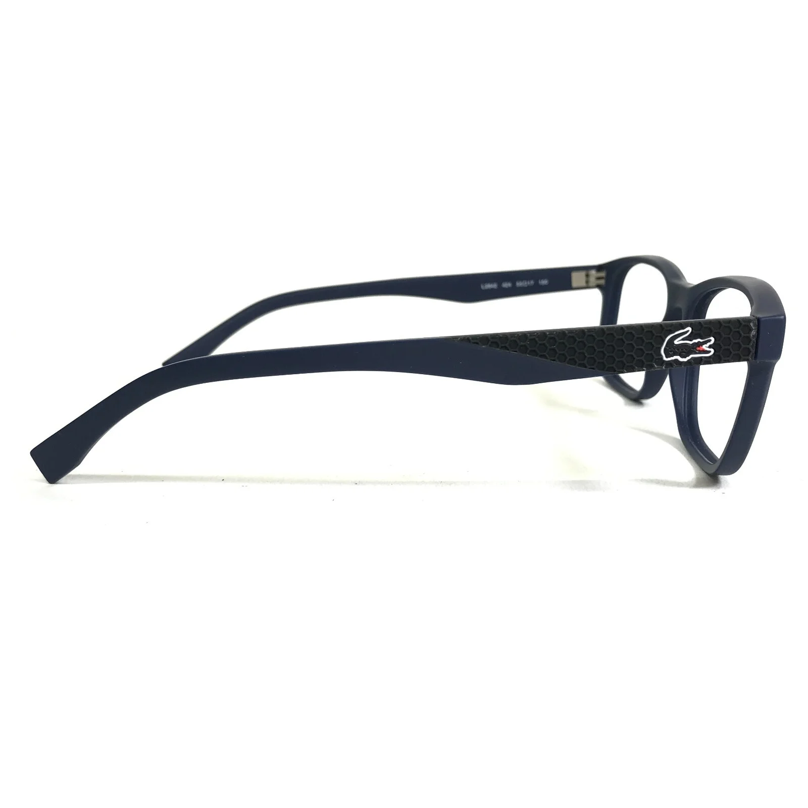 Lacoste Eyeglasses Frames L2842 424 Matte Blue Rectangular Full Rim 55-17-150 4
