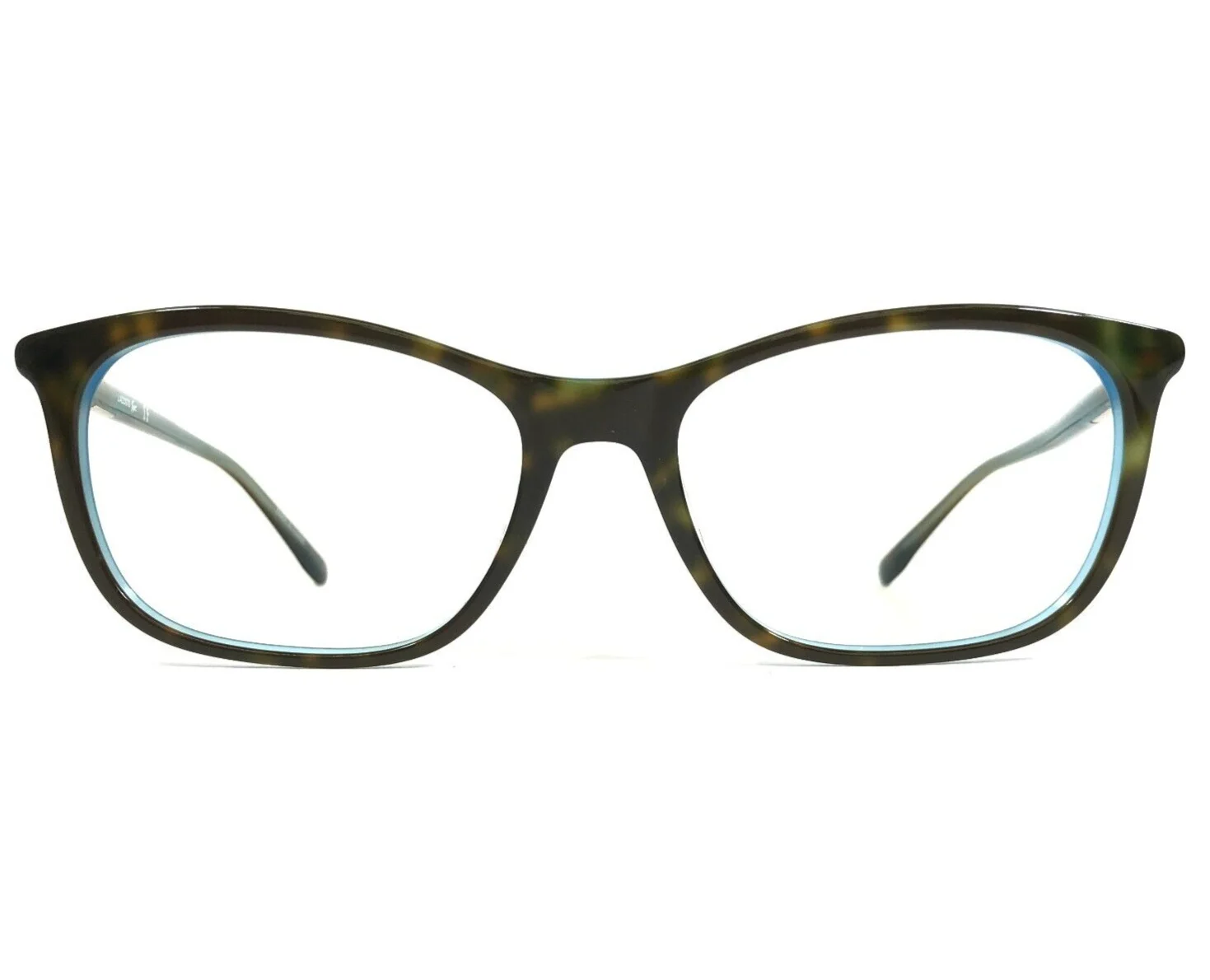 Lacoste Eyeglasses Frames L885 220 Blue Brown Tortoise Gold Cat Eye 57-18-145 2
