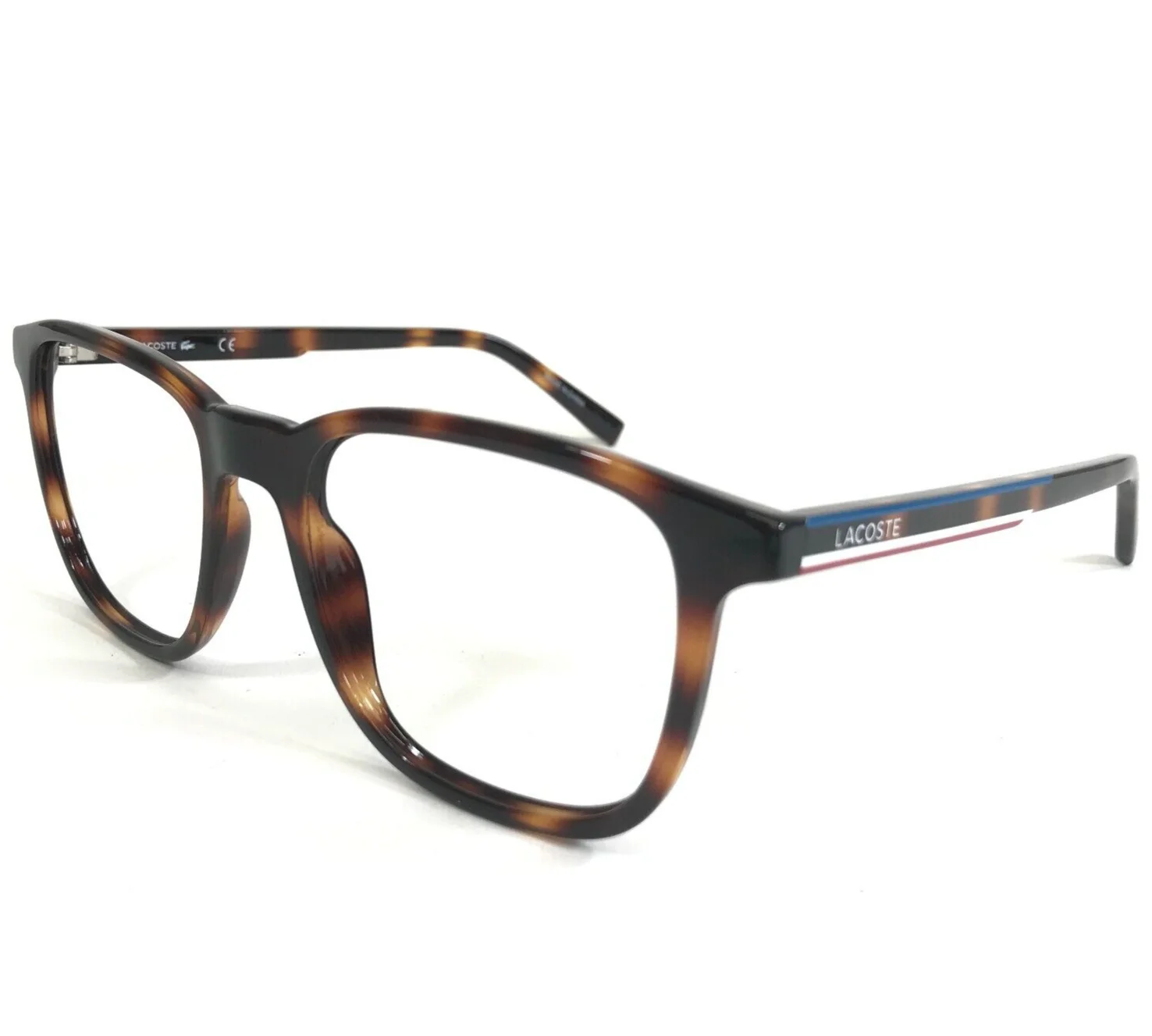 Lacoste Eyeglasses Frames L915S 214 Brown Tortoise Square Full Rim 53-19-145