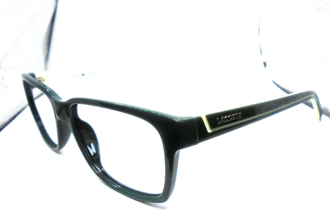 Lacoste L 2692 318 Green/White 54-17-145 Plastic Full Rim Mens Eyeglasses Frames
