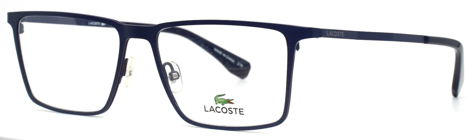 LACOSTE L2242 424 Navy Mens Rectangle Full Rim Eyeglasses 54-16-140 B:37