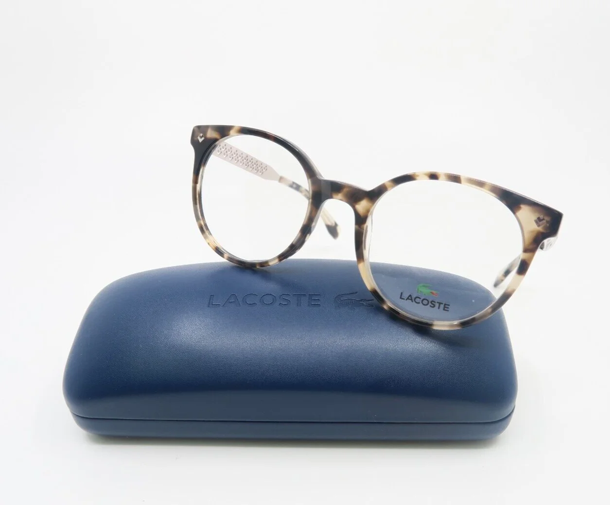 Lacoste L2806 219 50mm Brown Tortoise-Rose Metal Temple New Women