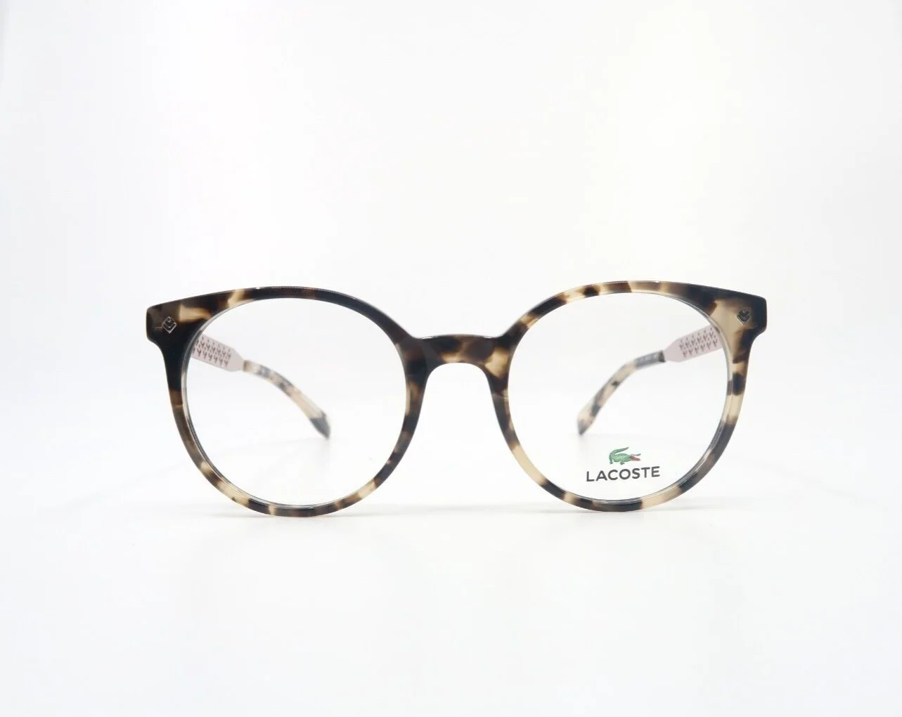 Lacoste L2806 219 50mm Brown Tortoise-Rose Metal Temple New Women 2