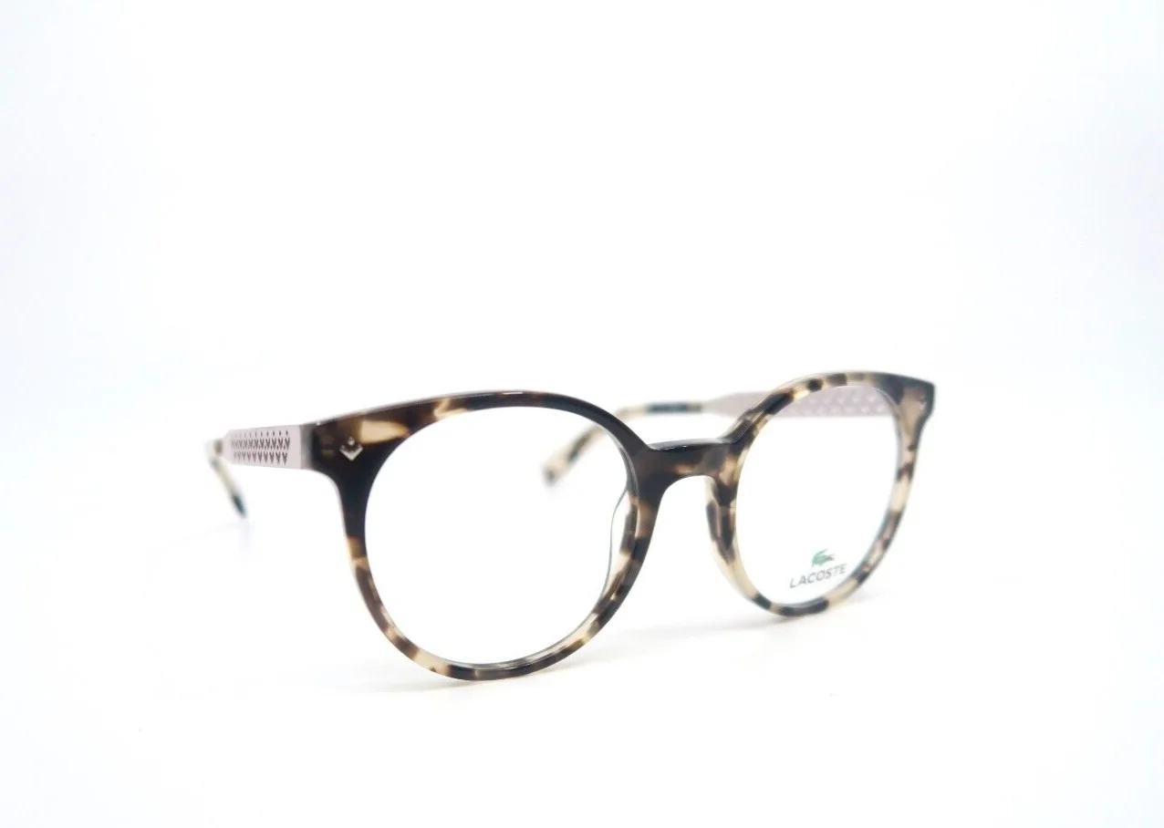 Lacoste L2806 219 50mm Brown Tortoise-Rose Metal Temple New Women 3
