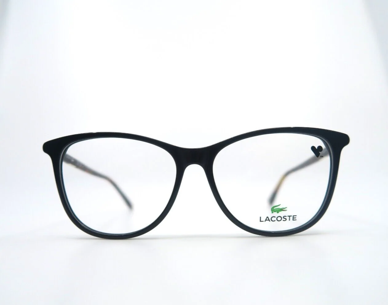 Lacoste L2822 001 53mm Black-Brown Tortoise Temples, New Women 2