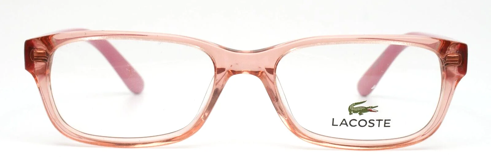 LACOSTE L3606 662 Rose Girls Kids Rectangle Full Rim Eyeglasses 47-16-130 B:29 2