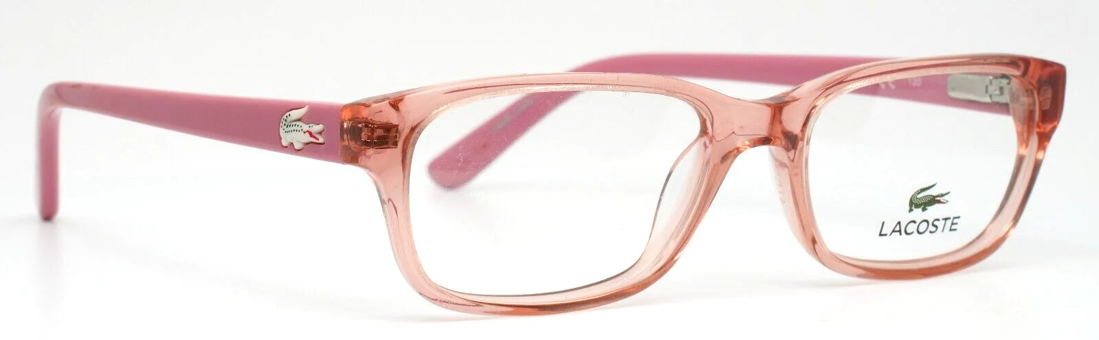 LACOSTE L3606 662 Rose Girls Kids Rectangle Full Rim Eyeglasses 47-16-130 B:29 3