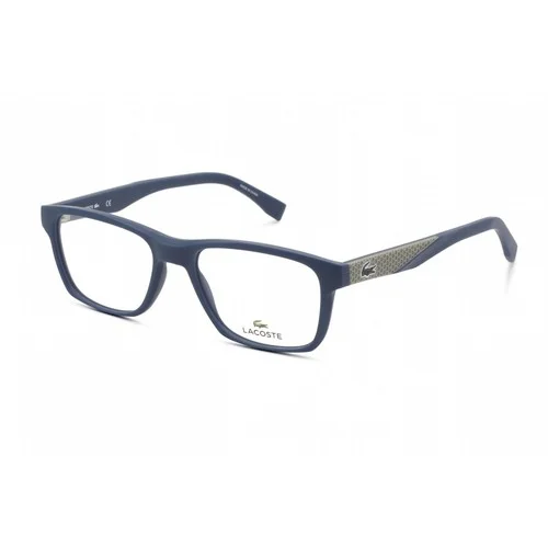 Lacoste Unisex Eyeglasses Clear Lens Matte Blue Rectangular Frame L2862 424