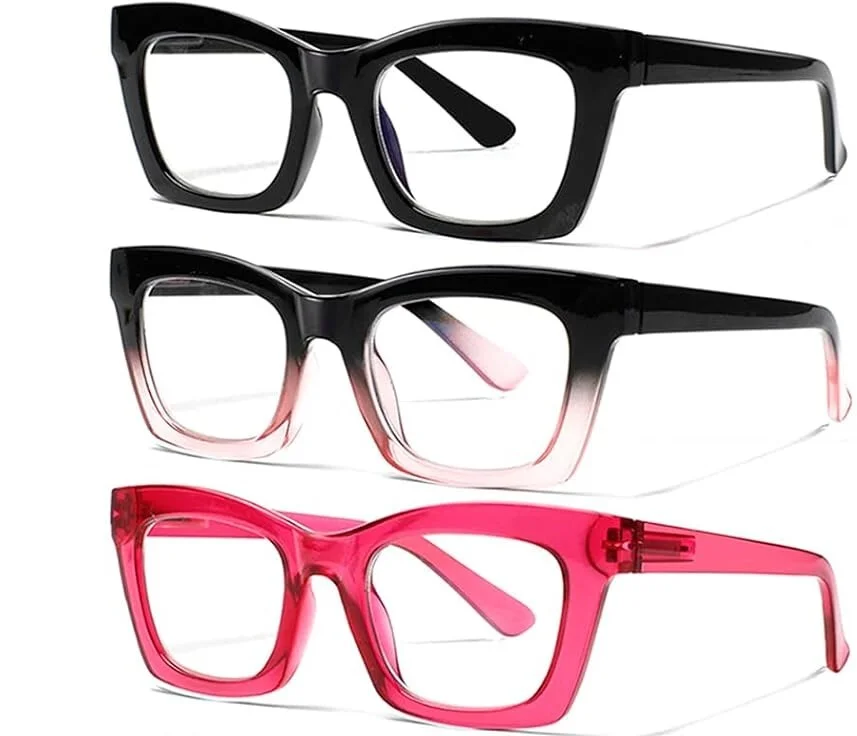 Ladies Reading Glasses 3 Pack Fashion Readers Eyeglasses Assorted New Pick Power 3