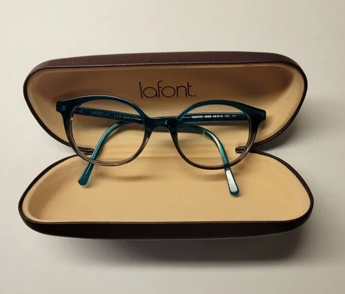 Lafont - Issy & La Eyeglasses Tantot 3068 Blue & Gray Frame France Discontinued
