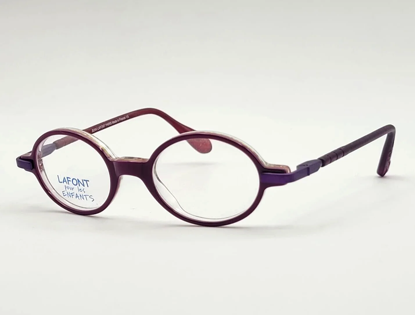 LAFONT TAMTAM2 729 EYEGLASSES FRAMES FOR KIDS ROUND PLASTIC 40-16-118 PURPLE 2