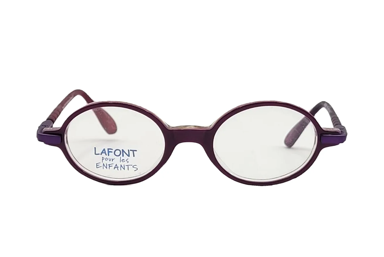 LAFONT TAMTAM2 729 EYEGLASSES FRAMES FOR KIDS ROUND PLASTIC 40-16-118 PURPLE 3