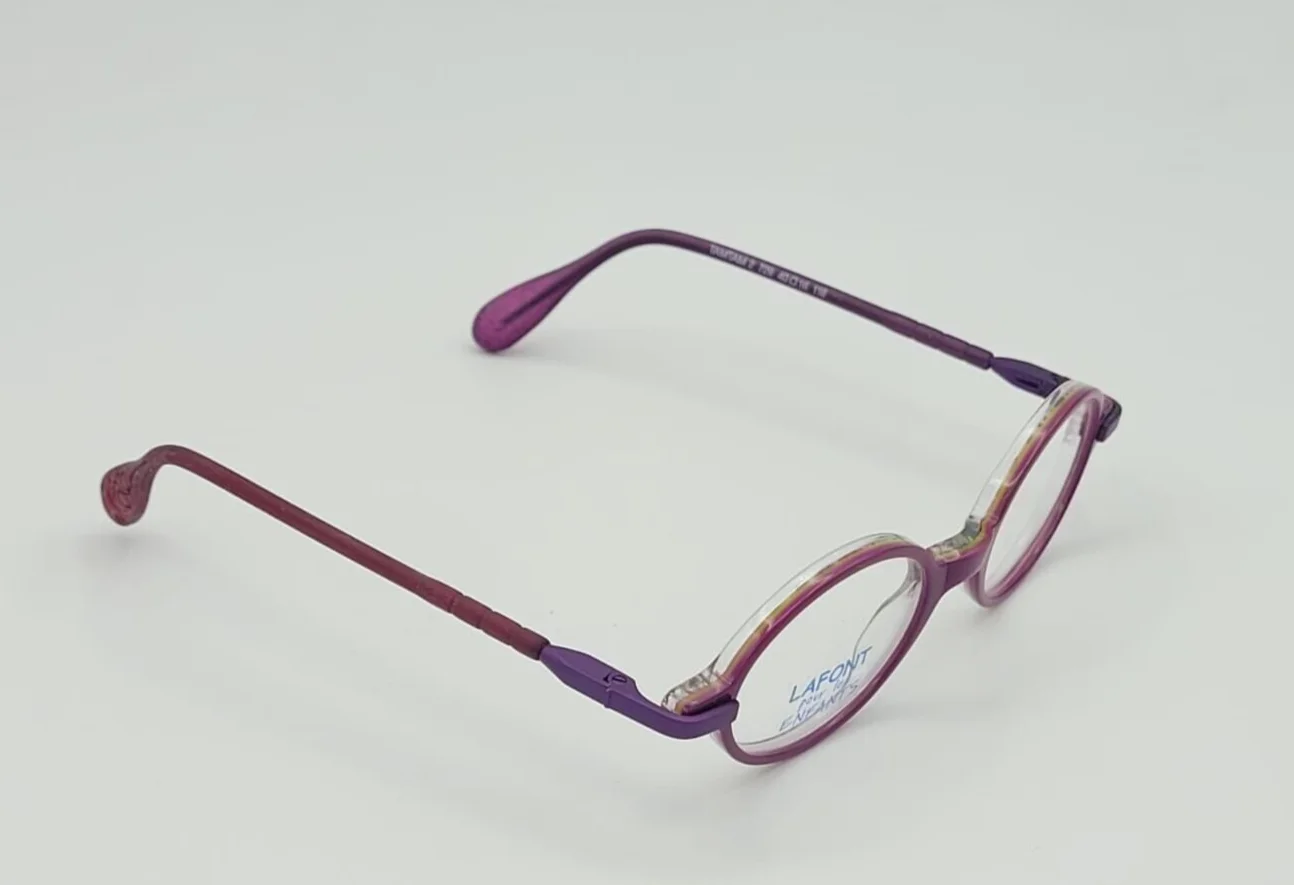 LAFONT TAMTAM2 729 EYEGLASSES FRAMES FOR KIDS ROUND PLASTIC 40-16-118 PURPLE 4