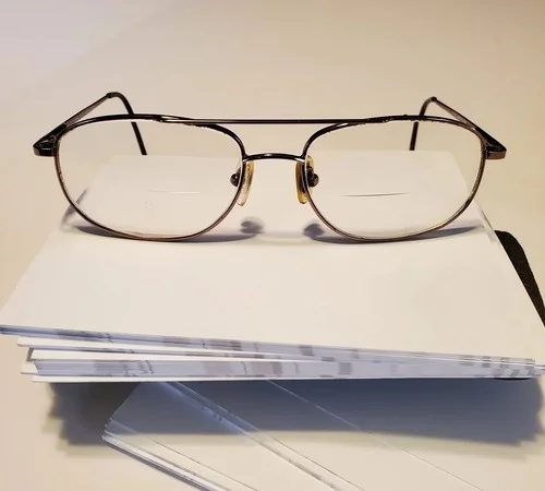 LANSING by All American Classics Mens Wire Rim Aviator Eyeglass Frames Brown