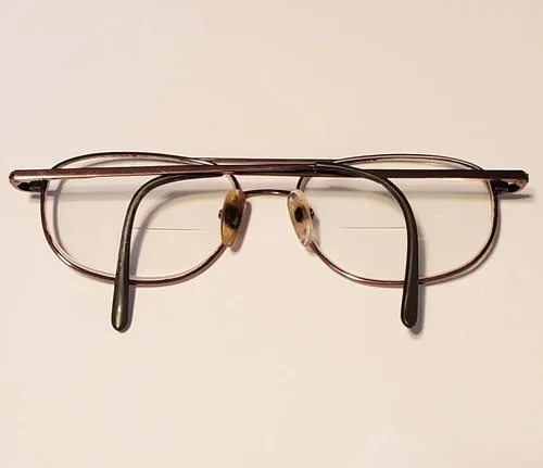 LANSING by All American Classics Mens Wire Rim Aviator Eyeglass Frames Brown 3