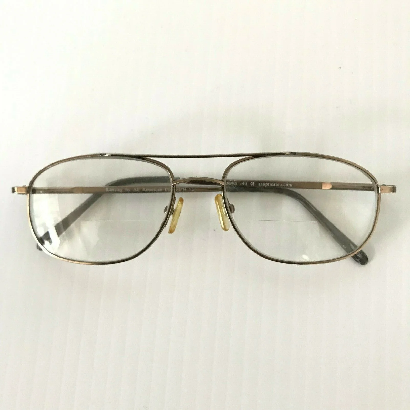 LANSING by All American Classics Metal Aviator Vintage Rx Eyeglasses Frames