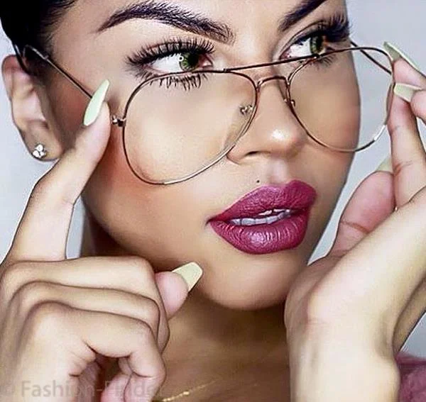Large Big ROCK STAR Sexy Nerd Geek Aviator Eyeglasses Metal Clear Eyeglasses L 2