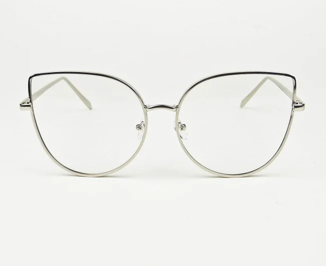Large Cat Eye Thin Metal Frames Designer Hot Chola Big Celebrity Eyeglasses 4342 3
