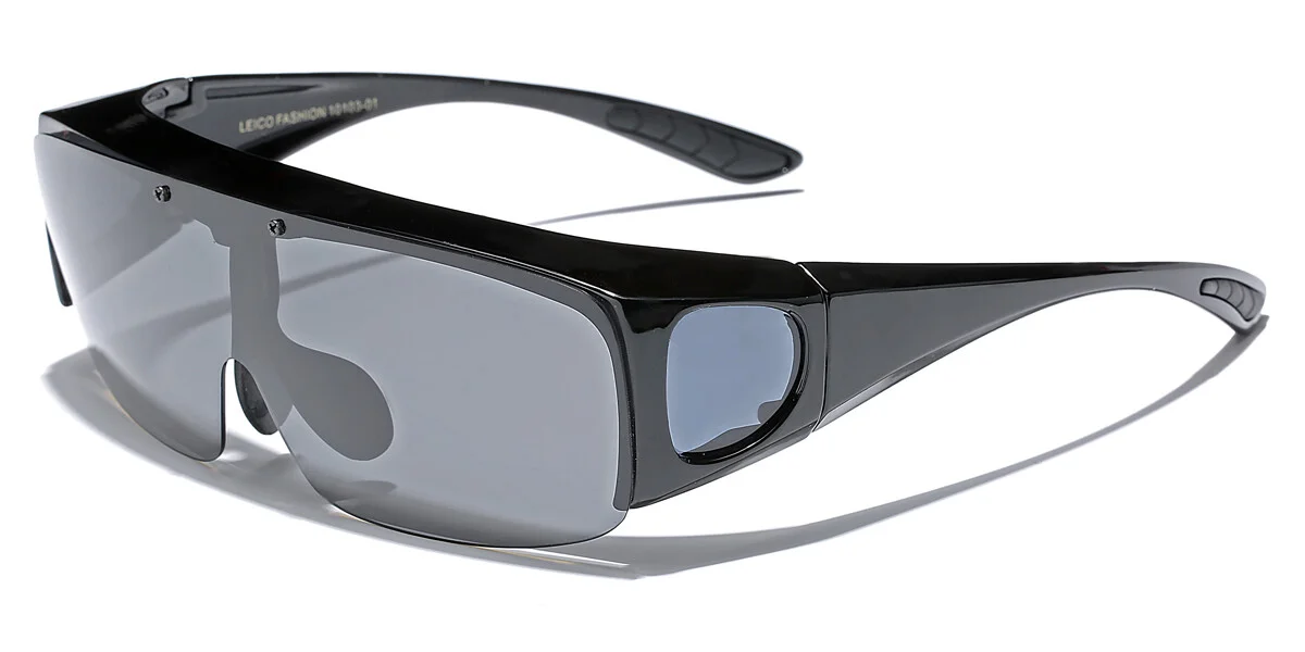 Large FLIP UP POLARIZED FIT OVER Sunglasses Cover Prescription Rx eyeglasses Men 4