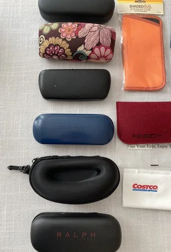 LARGE LOT Eyeglass Cases 6 Hard Clam Shell + Soft + Sunglasses & Accessories 4