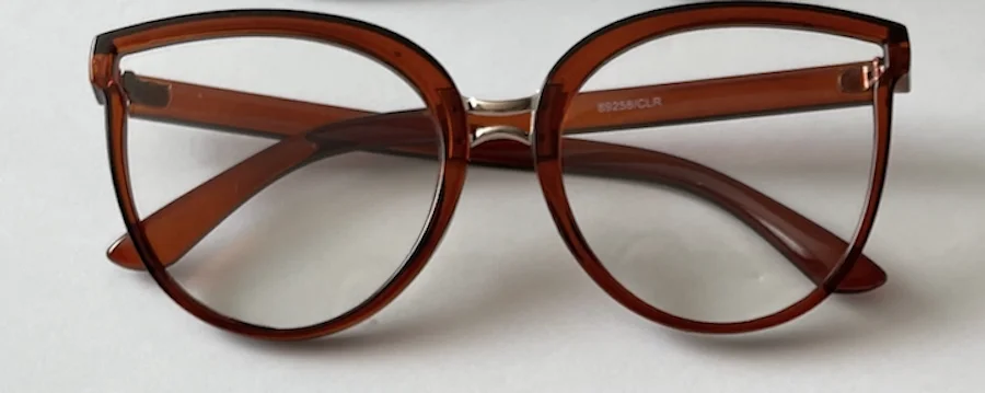 Large Women Round Cat Eye Kaya Clear Lens Gold Bridge Fashion Frames Eyeglasses 3