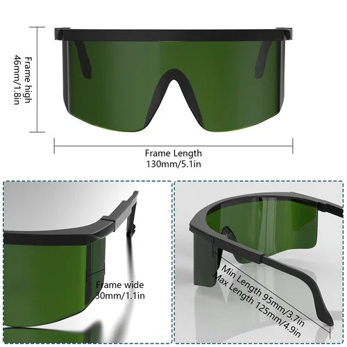 Laser Safety Goggles LED Light Eyes Protection Glasses for Light Therapy Device 3