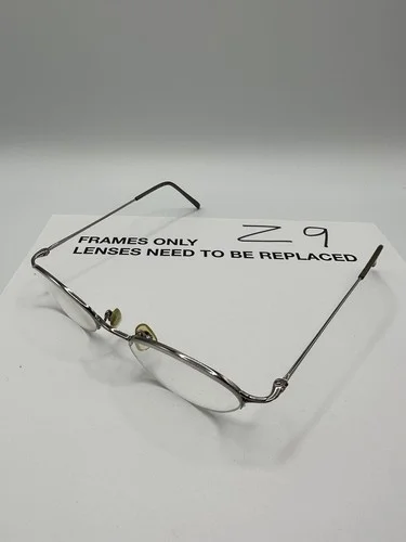 Laura Ashley Eyeglasses Frames Only Half-rimless Ella 46 15 135 Platinum Silver