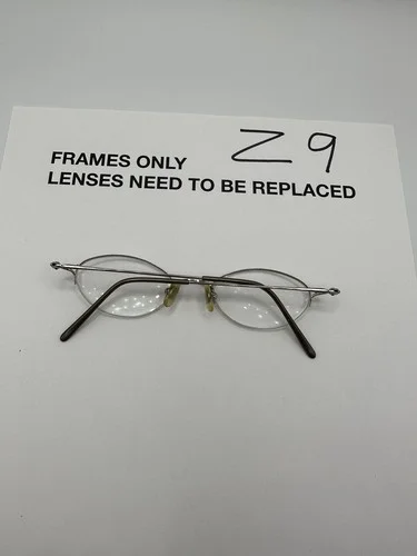 Laura Ashley Eyeglasses Frames Only Half-rimless Ella 46 15 135 Platinum Silver 3