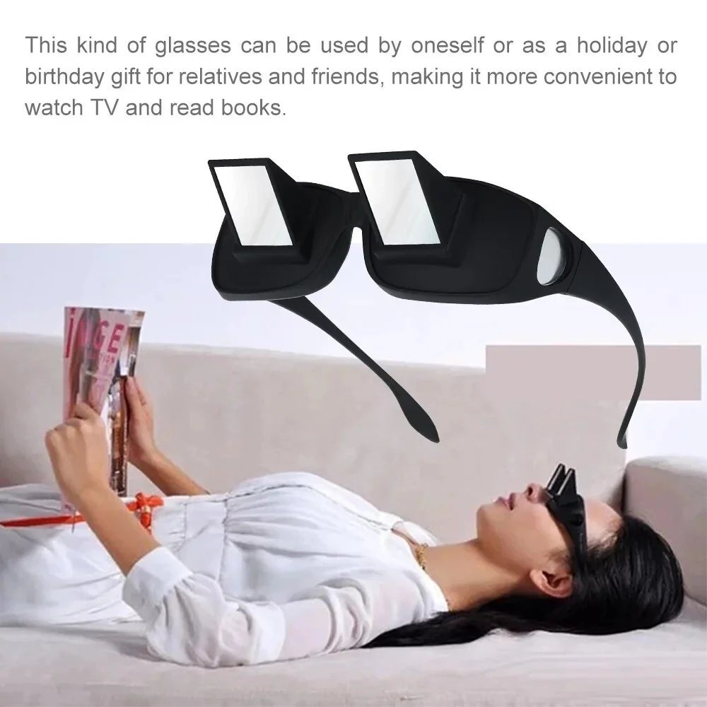 Lazy Reading TV Glasses Horizontal Prism Spectacles Unisex 2