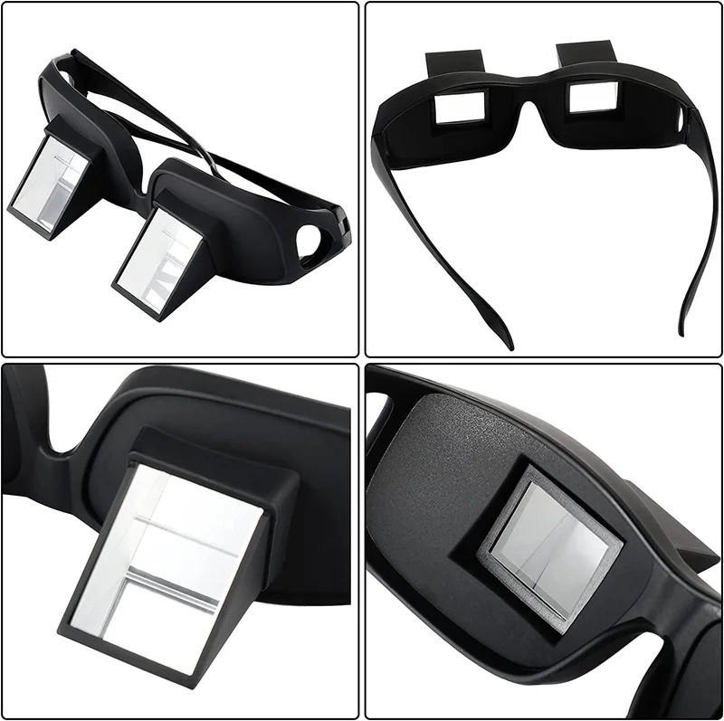 Lazy Spectacles - Horizontal Bed Prism Glasses for TV Reading - Unisex 3