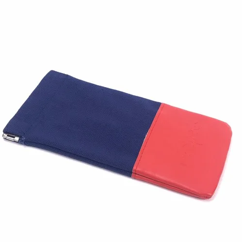 LE SPECS Soft Sunglasses Eyeglass Case Pouch Red/Navy Blue New 3