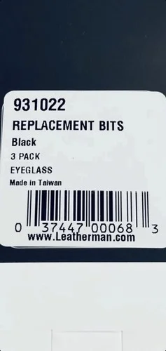 Leatherman Eyeglass Screwdriver Replacement Bit Phillips + Flathead 2