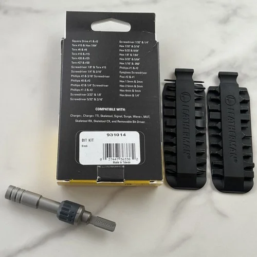 Leatherman Ratchet Driver, Leatherman Bit Kit: 20 flat bits+eyeglass bit 2