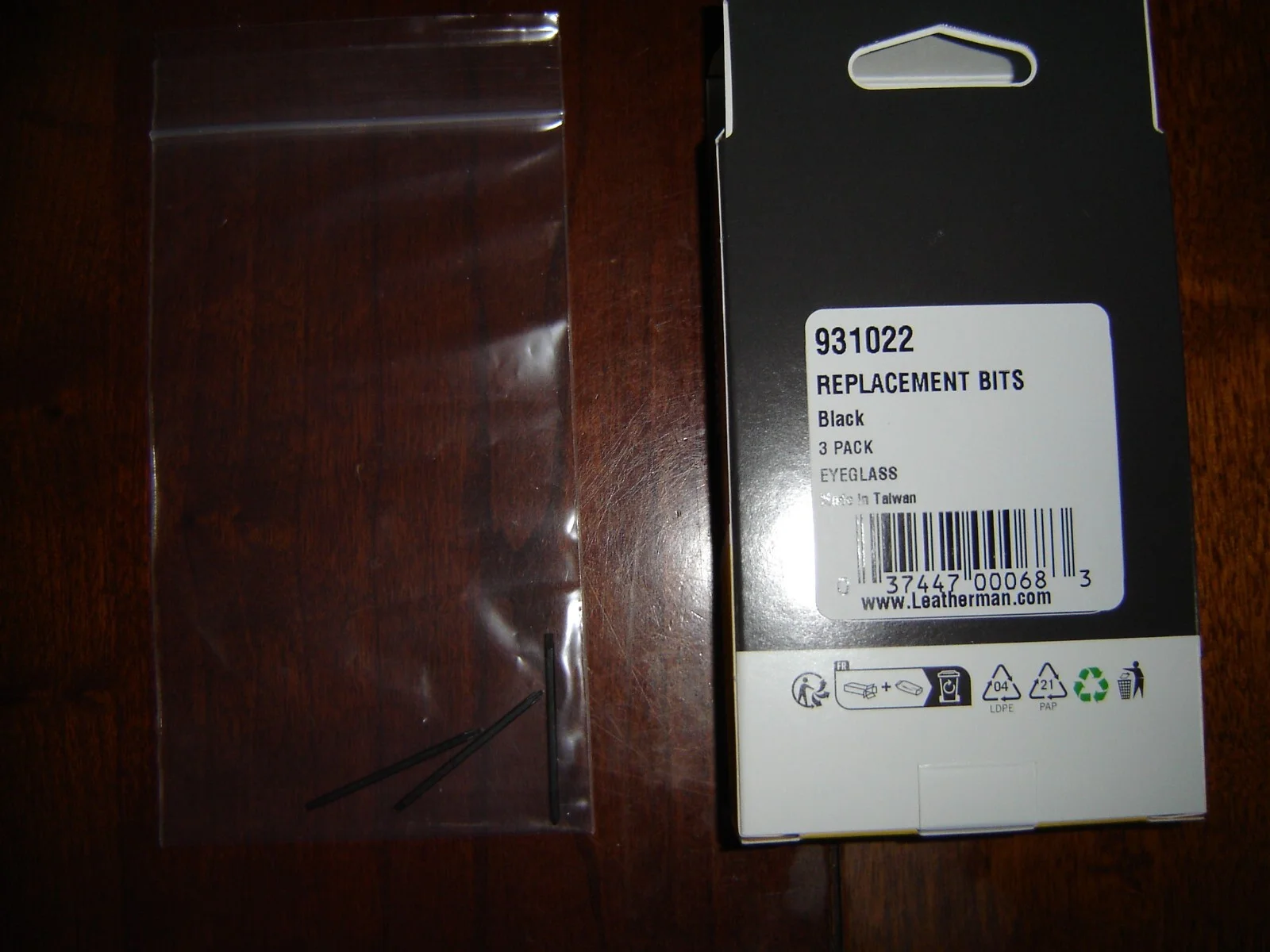 Leatherman Replacement Eyeglass Bits 3 Pack Fits Wave+, Charge+, Charge+TTi 2