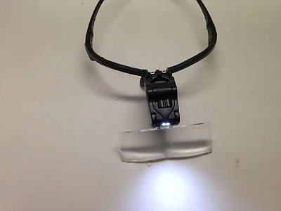 LED MAGNIFIER WITH 5 INTERCHANGEABLE LENSES HIGH DENSITY ACRYLIC EYE GLASS FRAME 4