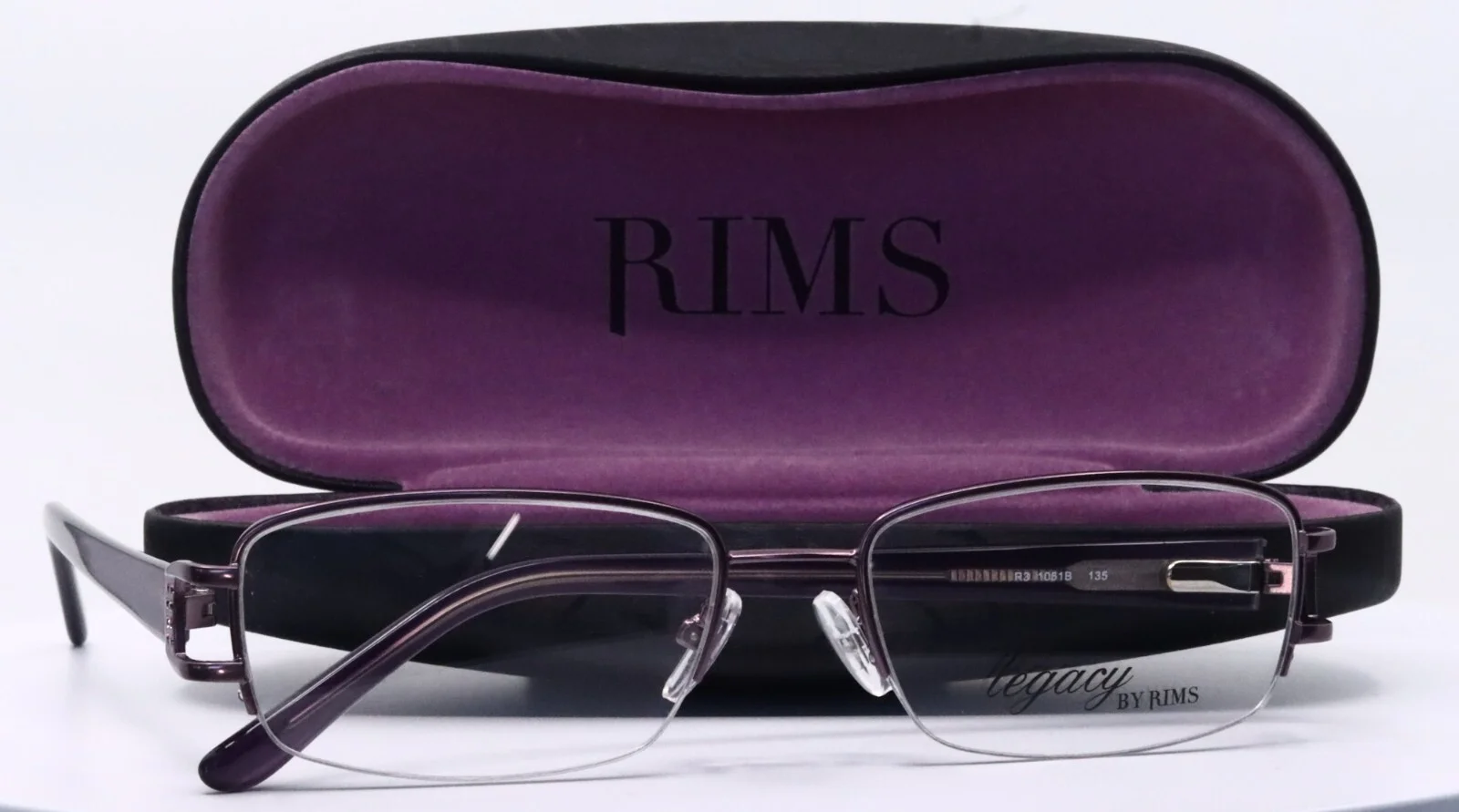 Legacy by RIMS R3 1051B Purple Womens Rectangle Eyeglasses 53-17-135 B:31