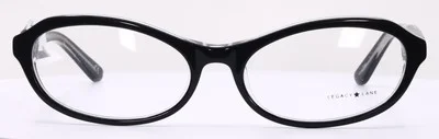 Legacy Lane 21 Black Womens Oval Full Rim Eyeglasses Frame 52-16-140 2