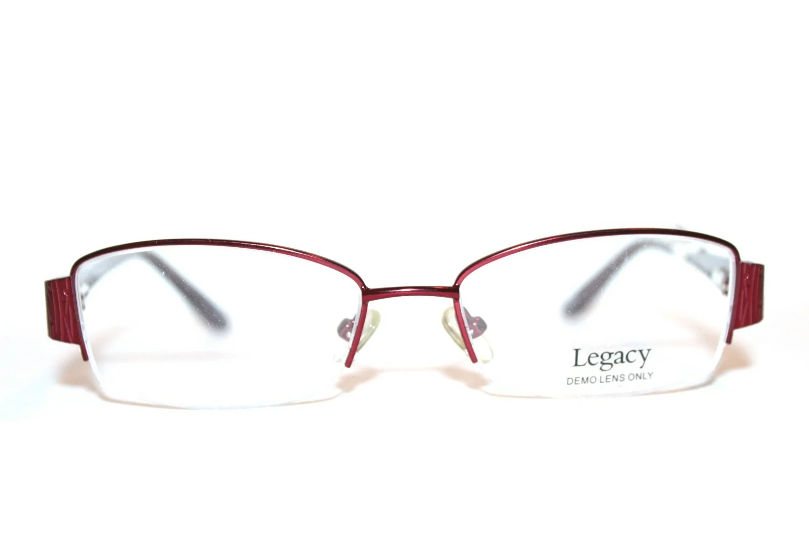 LEGACY WR 0001 EG BURGUNDY SEMI-RIMLESS WOMENS EYEGLASSES RX 50-17-135MM WR0001 2