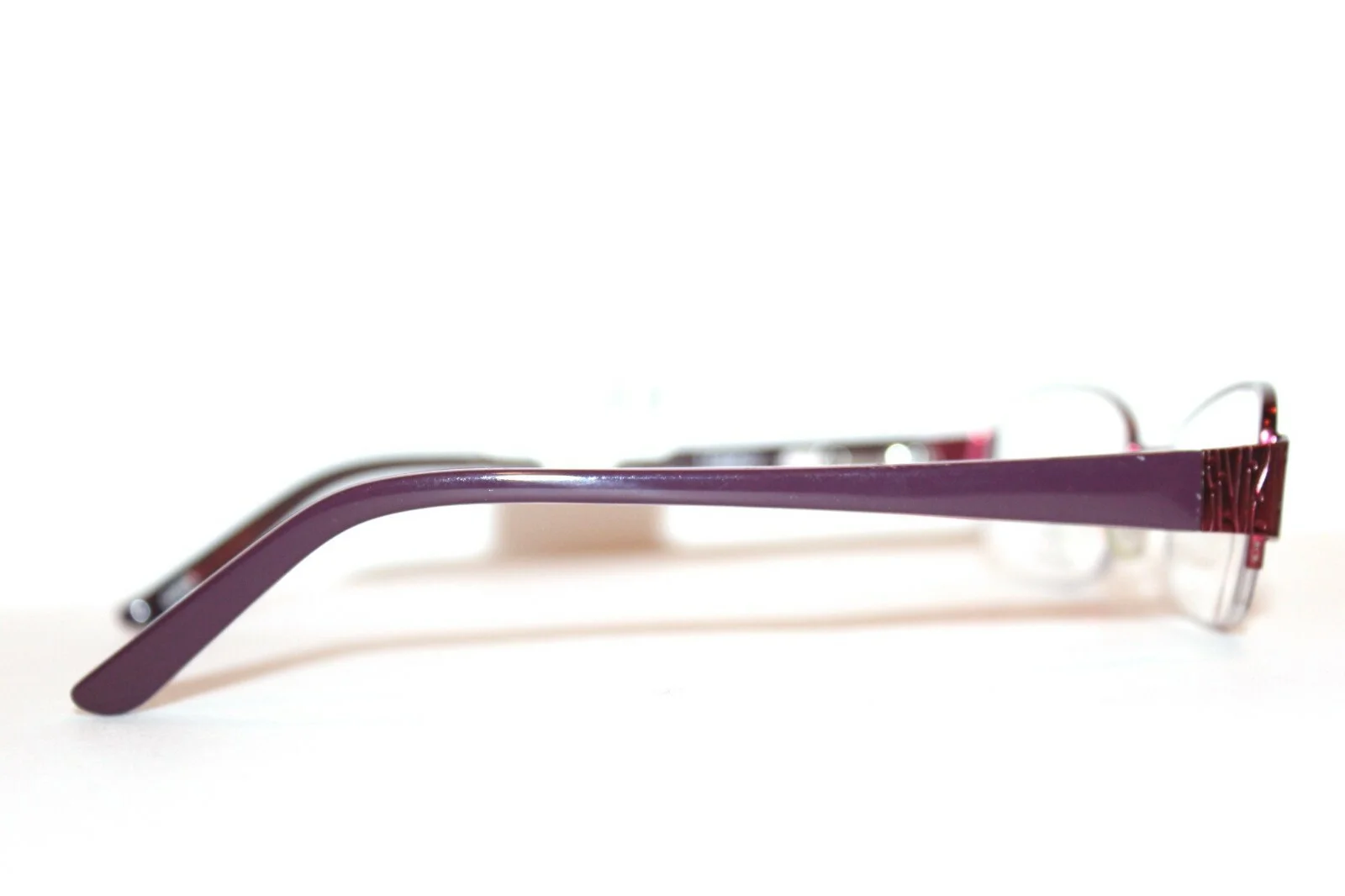 LEGACY WR 0001 EG BURGUNDY SEMI-RIMLESS WOMENS EYEGLASSES RX 50-17-135MM WR0001 4