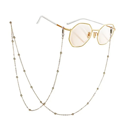Lengthened Beaded Chain Hanging Neck Eyeglasses Holder Cord Strap Necklace 3pcs 2