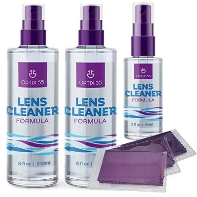 Lens Cleaner Spray Kit, Alcohol/Ammonia Free, Eyeglasses Lenses Screens Safe