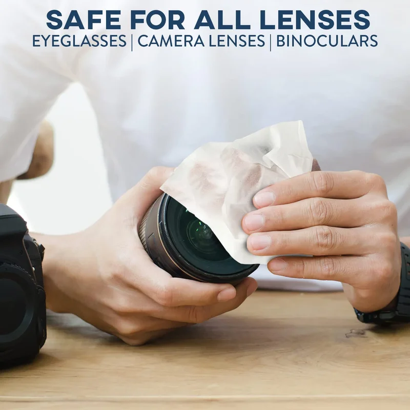 Lens Cleaning Wipes for Eyeglasses, 210Ct - Eyeglass Wipes Individually Wrapped, 4
